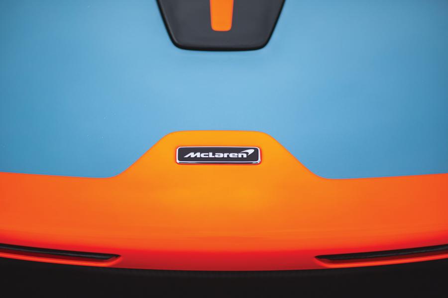 Детали экстерьера McLaren MSO Senna Gulf Oil Theme (P15) 2019 года  (NA) (фото 11 из 28)